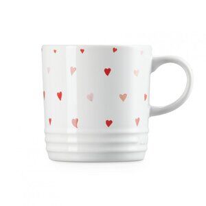 Le Creuset Stoneware L'Amour Collection 12oz London Mug with Hearts Decal NEW
